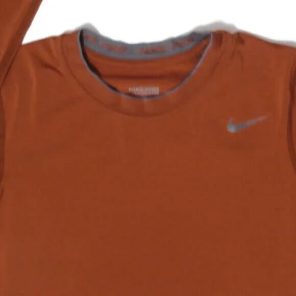 NIKI PRO Compression DRI-FIT Boy's Long Sleeve Size L (14/16) Copper Colored - Picture 2 of 7